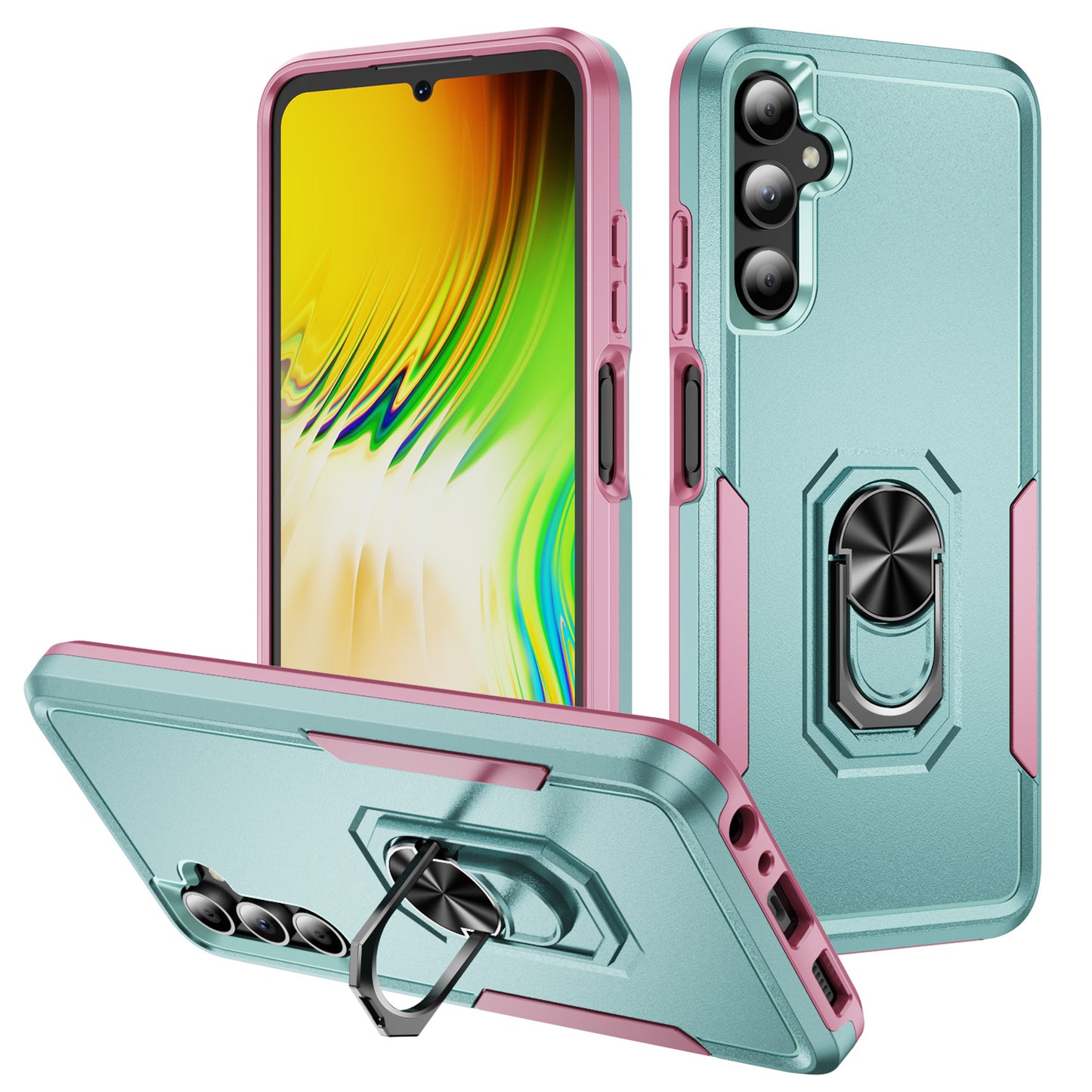 Pioneer Galaxy A05 Case Rotating Ring Stand