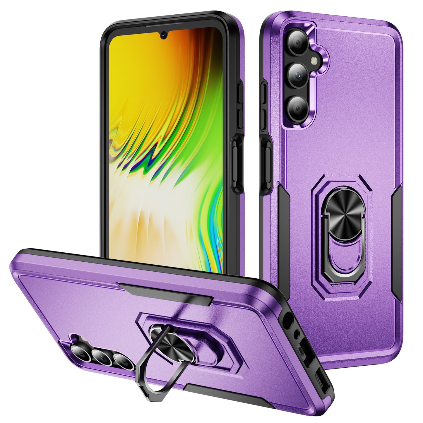 Pioneer Galaxy A05s Case Rotating Ring Stand