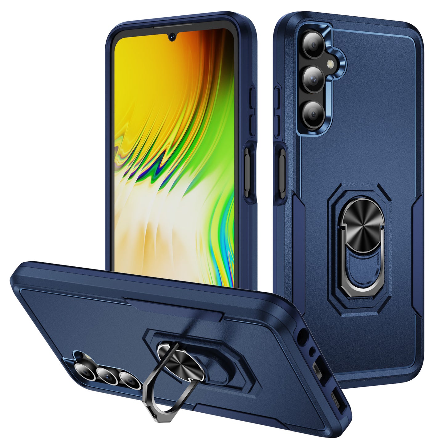 Pioneer Galaxy A55 Case Rotating Ring Stand