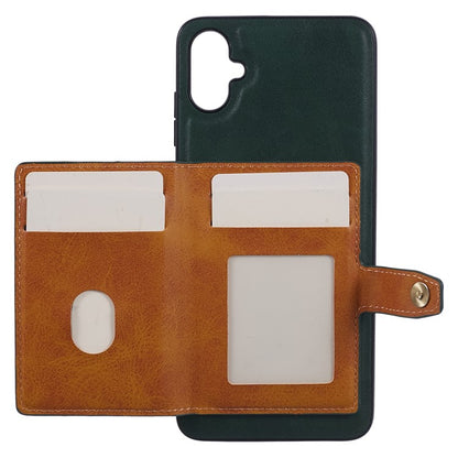 Buckle Retro Leather Galaxy A05 Case Stand Multi-card Slots