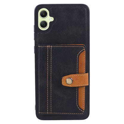 Buckle Retro Leather Galaxy A05 Case Stand Multi-card Slots