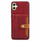 Buckle Retro Leather Galaxy A05 Case Stand Multi-card Slots