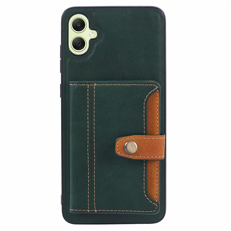 Buckle Retro Leather Galaxy A05 Case Stand Multi-card Slots