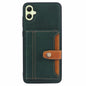 Buckle Retro Leather Galaxy A05 Case Stand Multi-card Slots