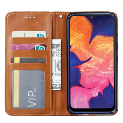 Classical Knead Leather Galaxy A10e Case with Notes Pocket