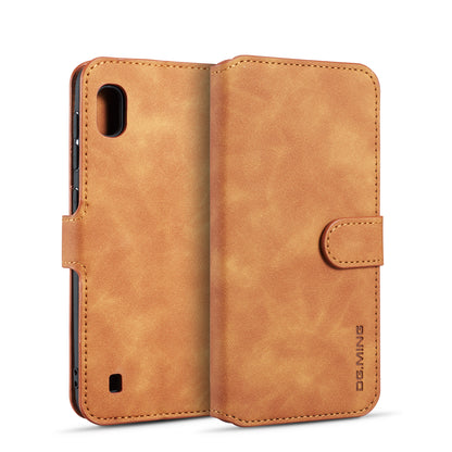 Retro Leather Edge Galaxy A10 Case with Hand Strap