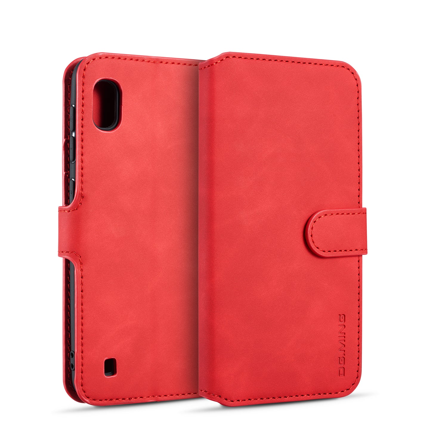 Retro Leather Edge Galaxy A10 Case with Hand Strap