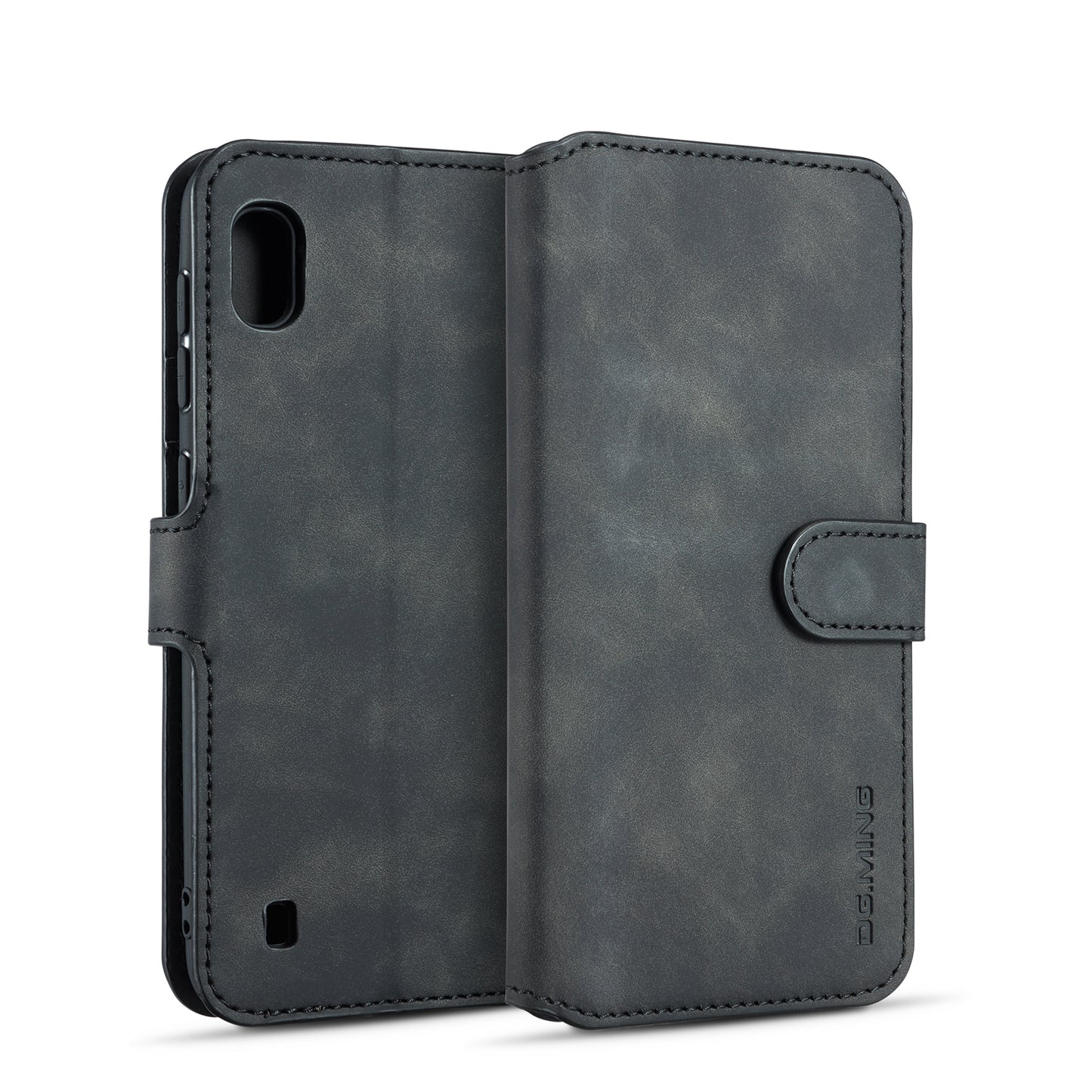 Retro Leather Edge Galaxy A10 Case with Hand Strap