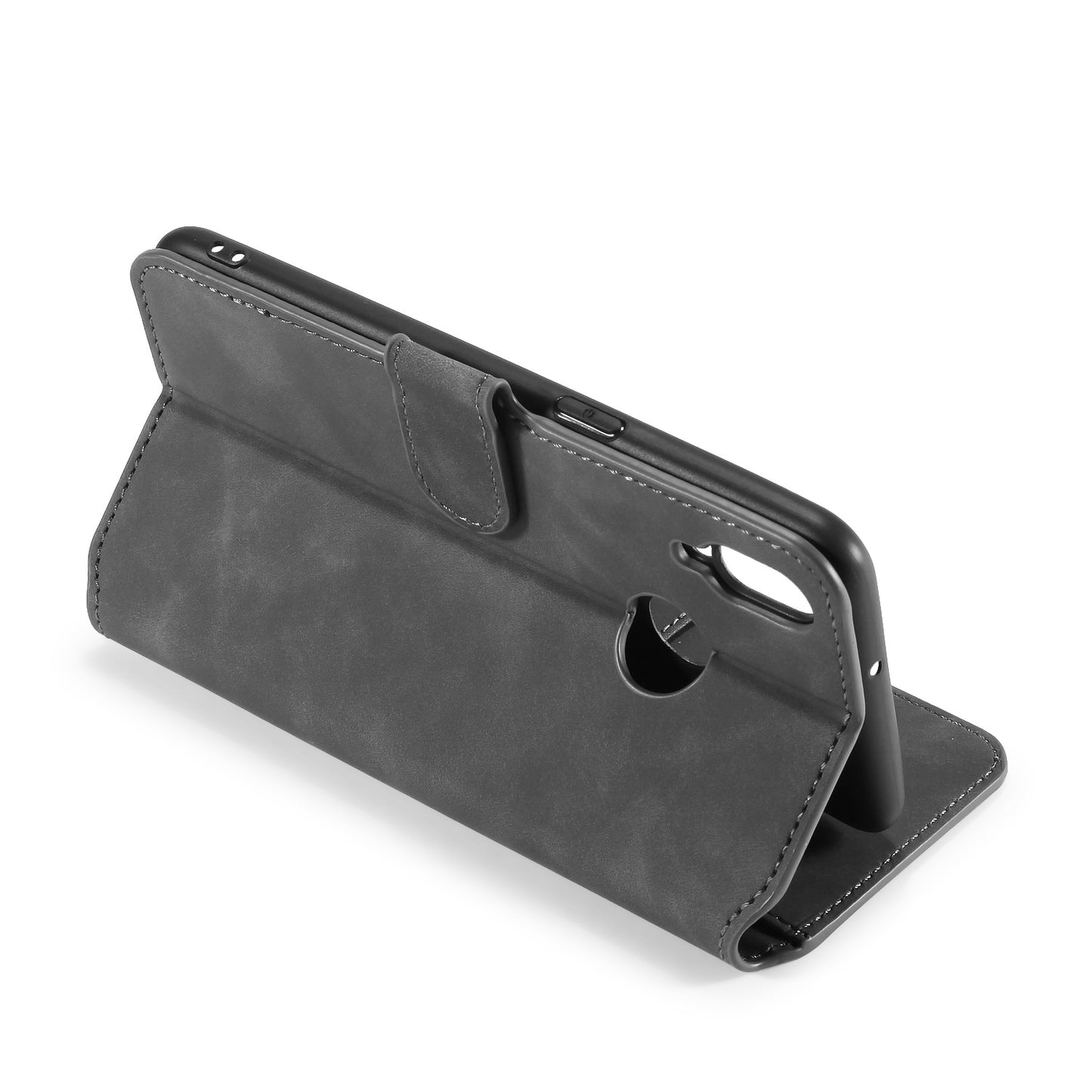 Retro Leather Edge Galaxy A10s Case with Hand Strap