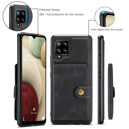 Magnetic Detachable Card Holder Galaxy A12 Case Leather Flip