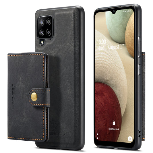 Magnetic Detachable Card Holder Galaxy A12 Case Leather Flip