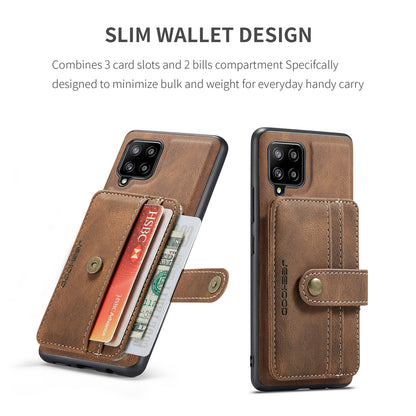 Powerful Magnetic Card Holder Galaxy A12 Case Detachable