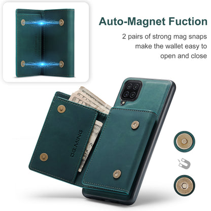 Retro Detachable Fold Wallet Galaxy A12 Case Magnetic Clip