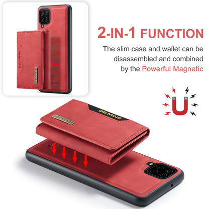 Retro Detachable Fold Card Holder Galaxy A12 Case Magnetic Clip