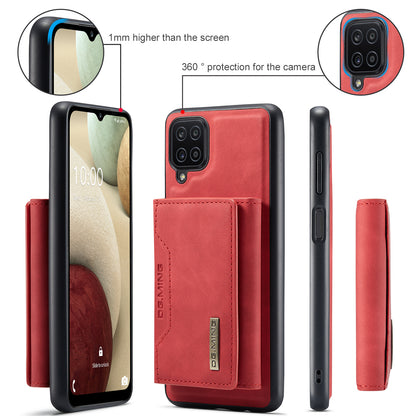 Retro Detachable Fold Card Holder Galaxy A12 Case Magnetic Clip