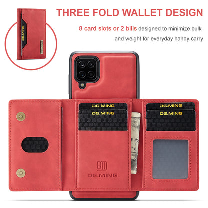 Retro Detachable Fold Card Holder Galaxy A12 Case Magnetic Clip