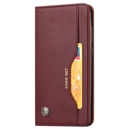 Classical Knead Leather Galaxy A12 Case with Notes Pocket