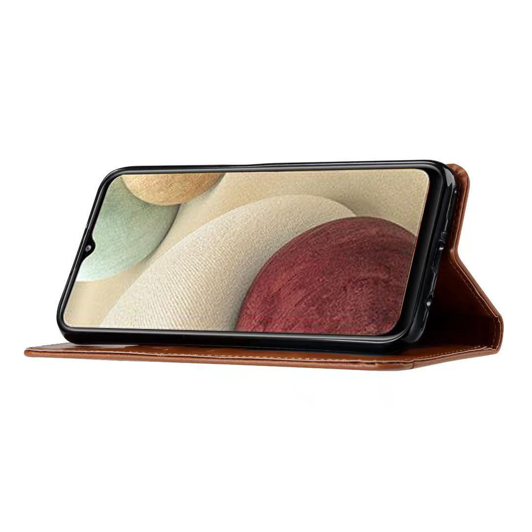 Classical Knead Leather Galaxy A12 Case with Notes Pocket