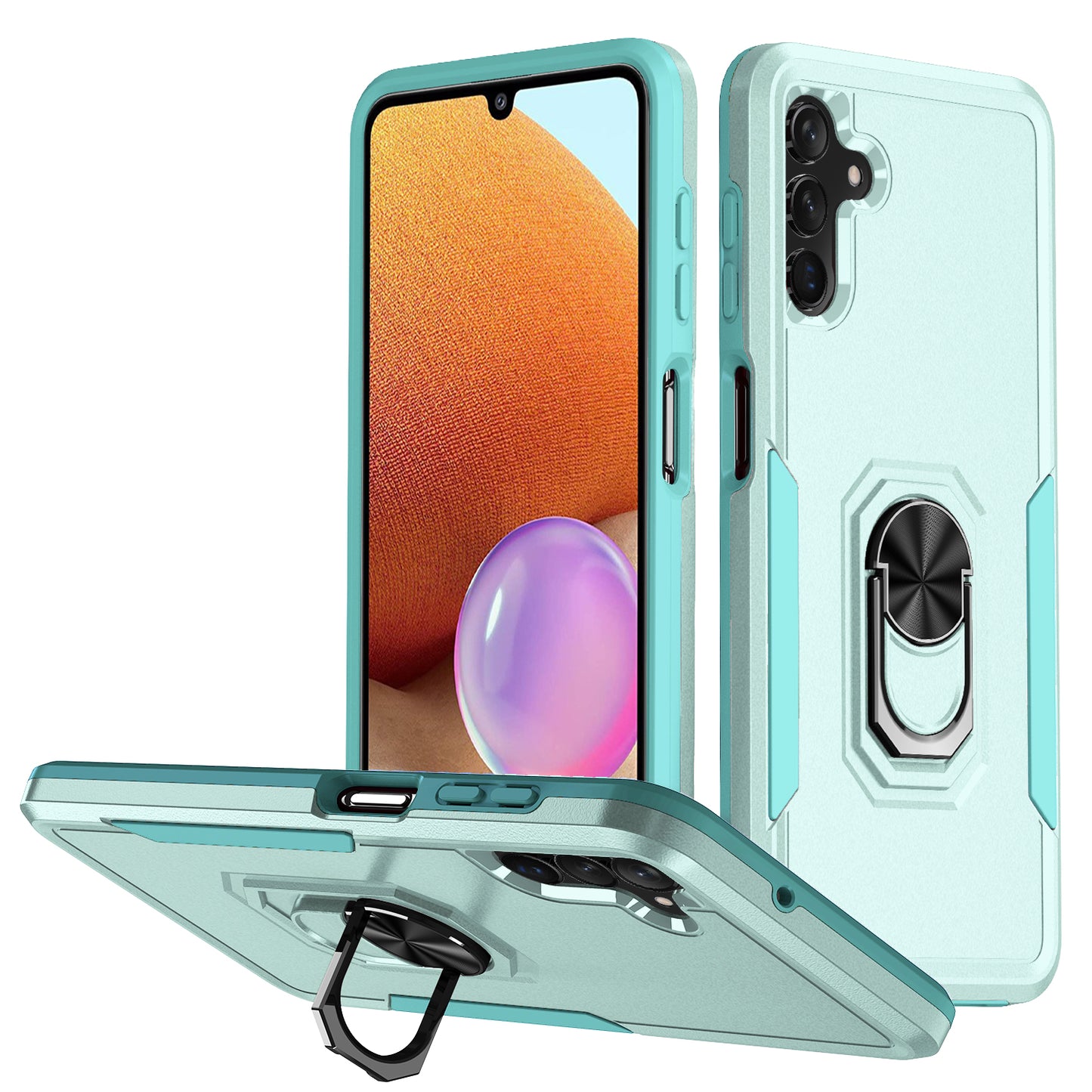 Pioneer Galaxy A04s Case Rotating Ring Stand