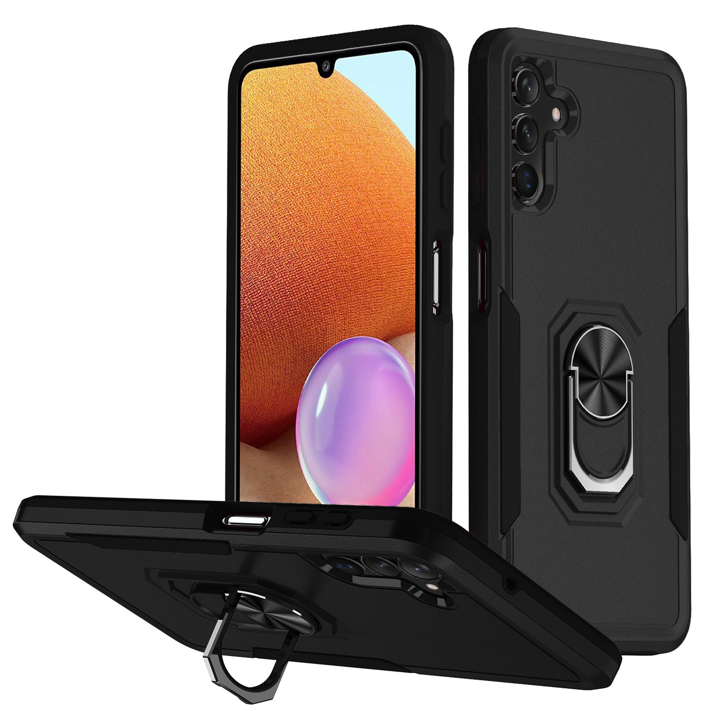 Pioneer Galaxy A04s Case Rotating Ring Stand