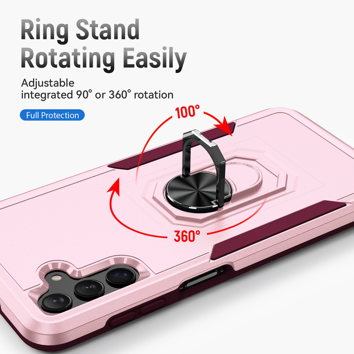 Pioneer Galaxy A04s Case Rotating Ring Stand