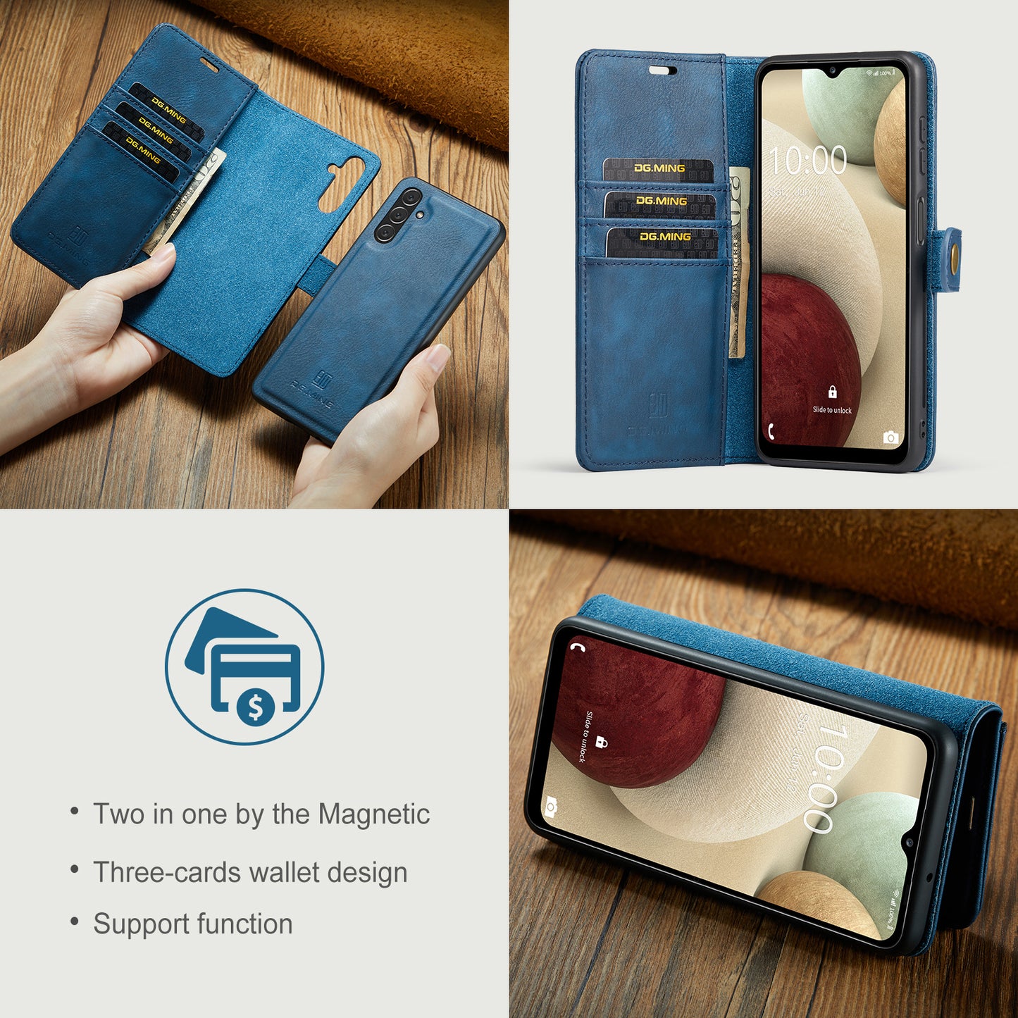 Wallet Detachable 2 In 1 Buckle Galaxy A13 Case Magnetic