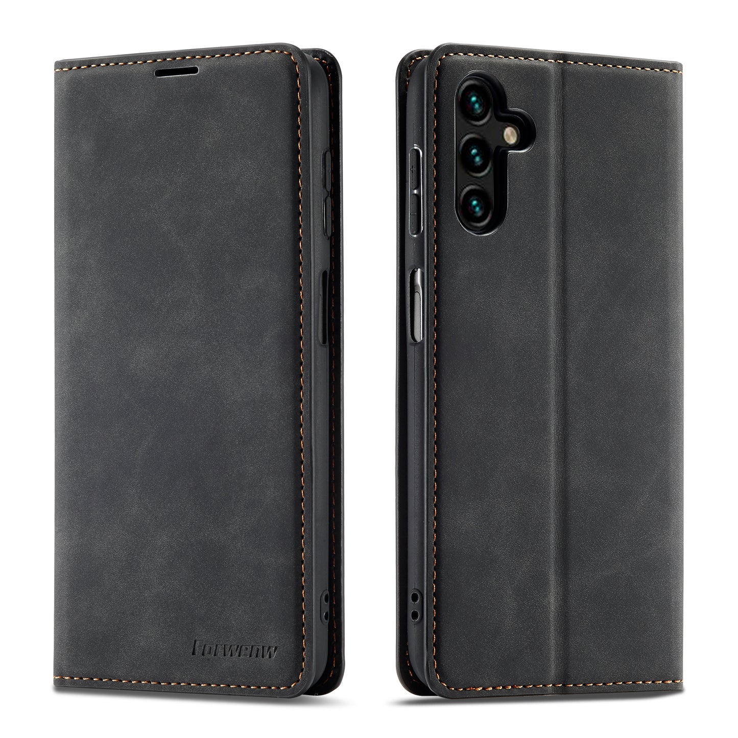 Illusion Slim Retro Leather Galaxy A25 Case Magnetic