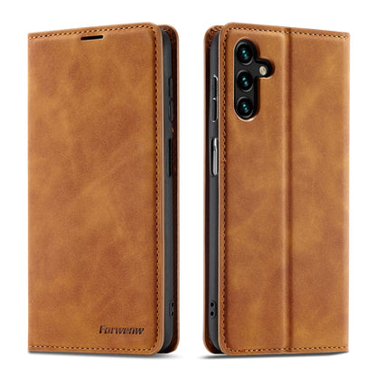 Illusion Slim Retro Leather Galaxy A55 Case Magnetic