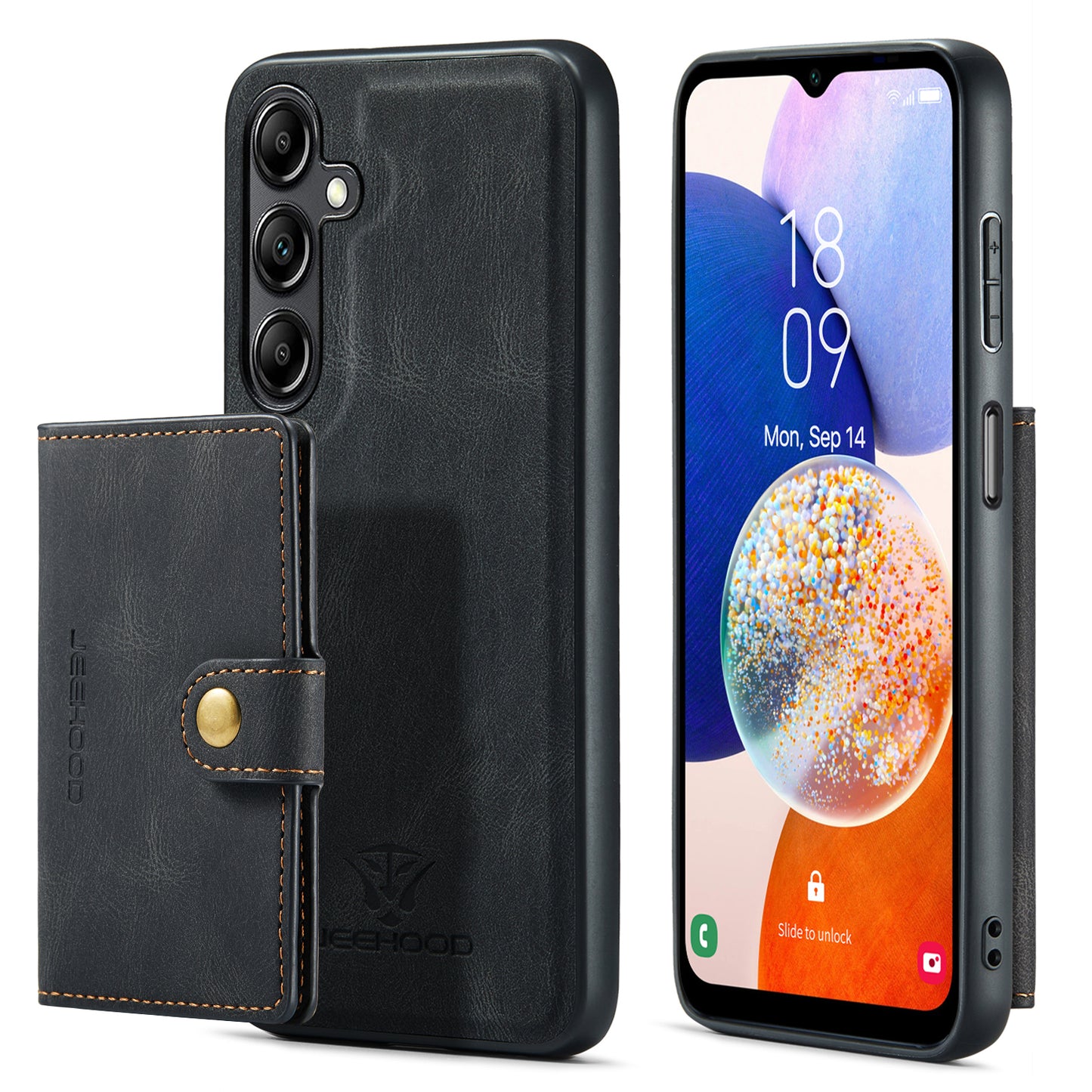 Magnetic Detachable Card Holder Galaxy A13 Case Leather Flip