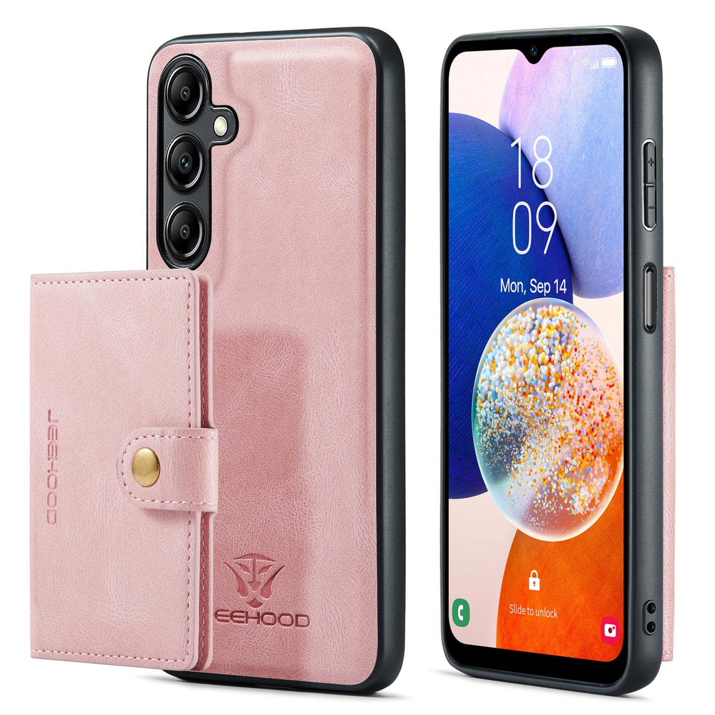 Magnetic Detachable Card Holder Galaxy A13 Case Leather Flip