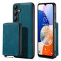 Magnetic Removable Zipper Wallet Galaxy A14 Case Leather Back