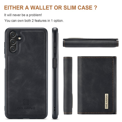 Retro Detachable Fold Wallet Galaxy A14 Case Magnetic Clip