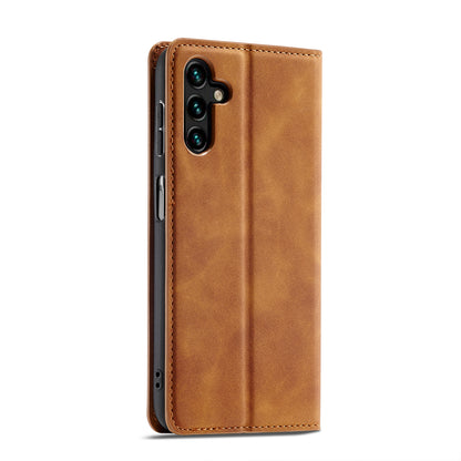 Illusion Slim Retro Leather Galaxy A54 Case Magnetic