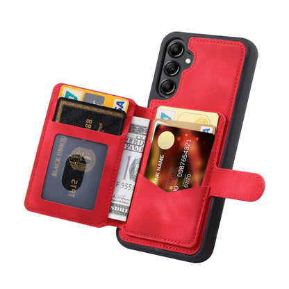 Fantasy Card Slots Buckle Galaxy A14 Case Leather Anti-theft