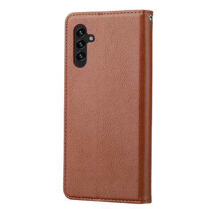 Classical Knead Leather Galaxy A14 Case with Notes Pocket