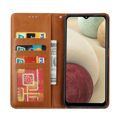 Classical Knead Leather Galaxy A14 Case with Notes Pocket