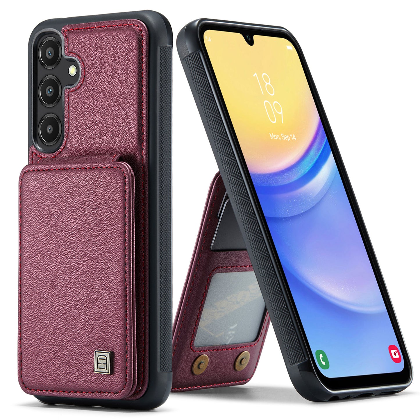 Multiple Card Slots Galaxy A15 Case Magnetic Car Mount