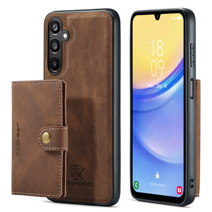 Magnetic Detachable Card Holder Galaxy A15 Case Leather Flip