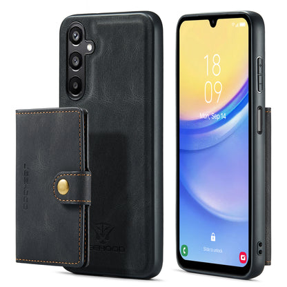 Magnetic Detachable Card Holder Galaxy A15 Case Leather Flip