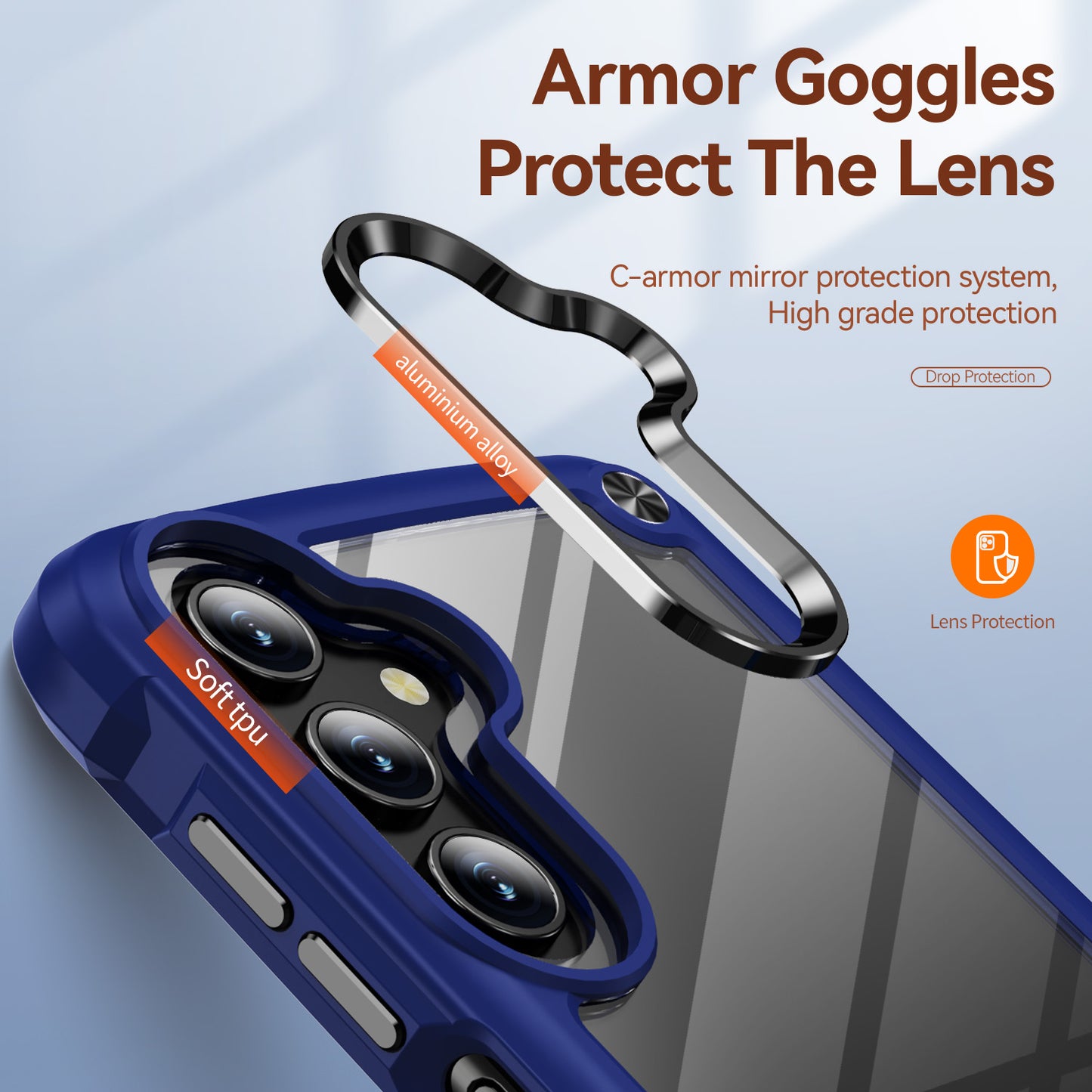 Goldwing Camera Protection Clear Galaxy A15 Case