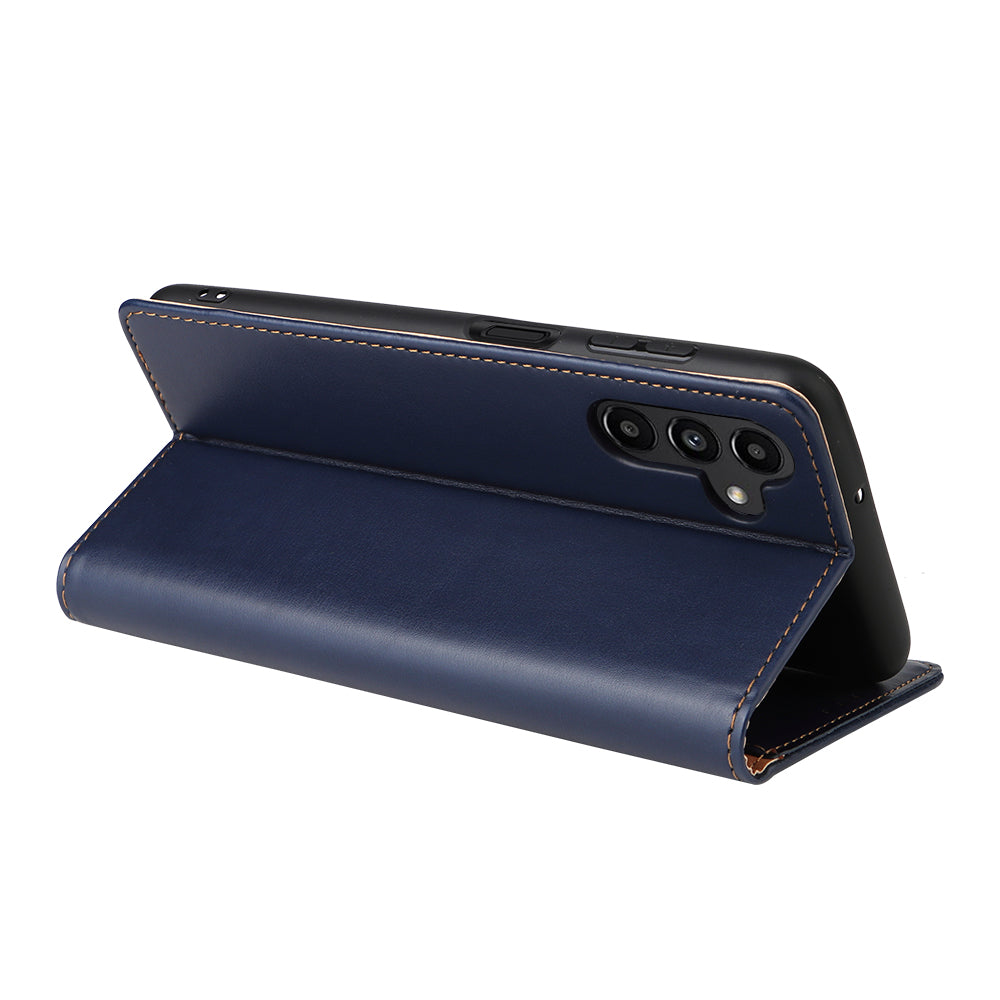 PU Leather Galaxy A55 Case Wallet Stand Texture Deluxe