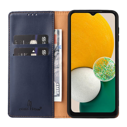 PU Leather Galaxy A25 Case Wallet Stand Texture Deluxe