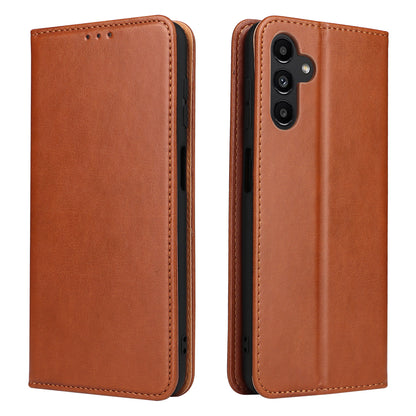 PU Leather Galaxy A35 Case Wallet Stand Texture Deluxe