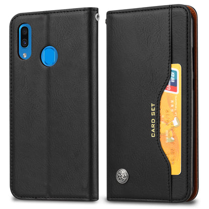 Classical Knead Leather Galaxy A20e Case with Notes Pocket