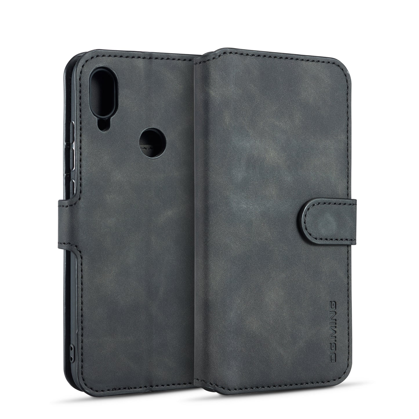 Retro Leather Edge Galaxy A30s Case with Hand Strap