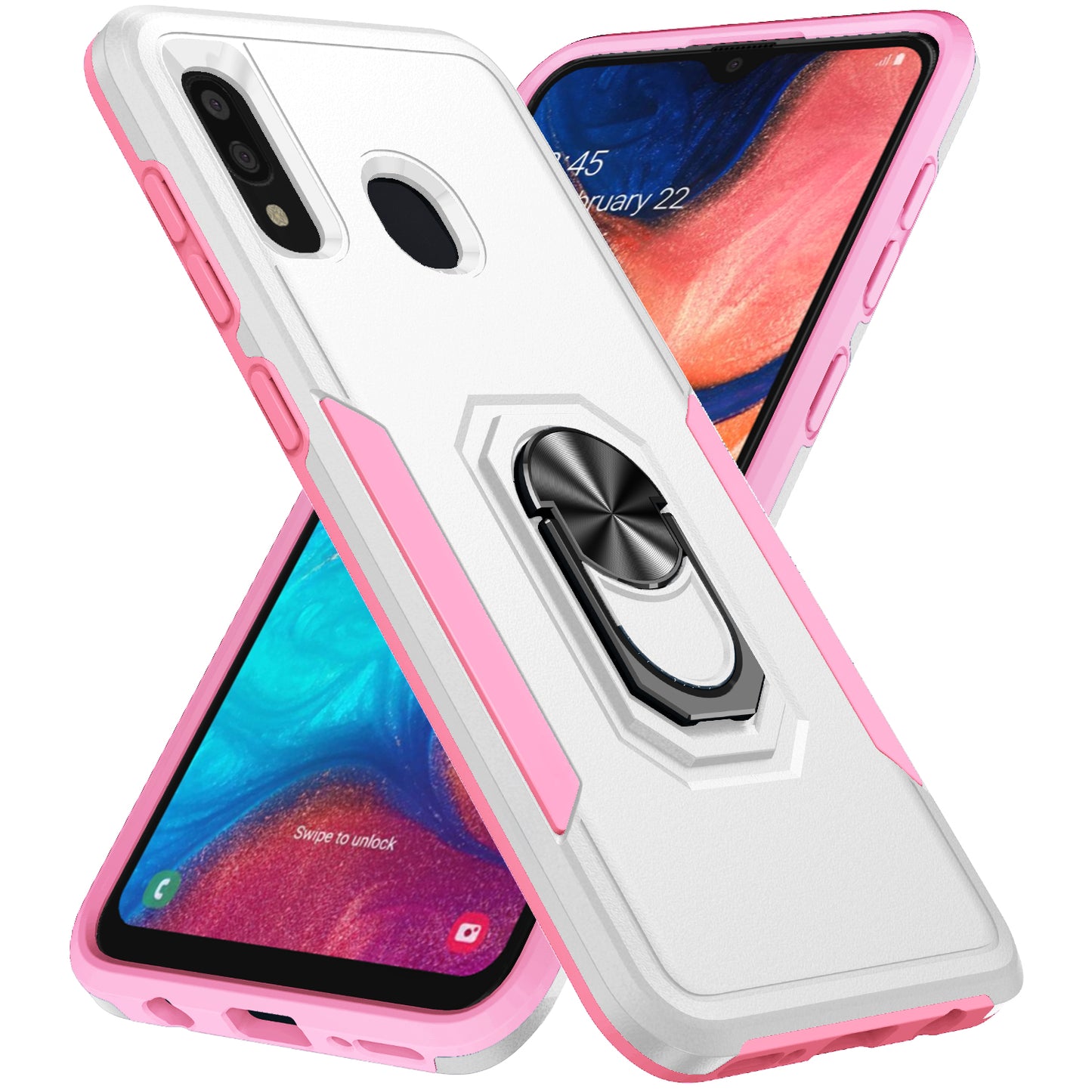 Pioneer Galaxy A30 Case Rotating Ring Stand