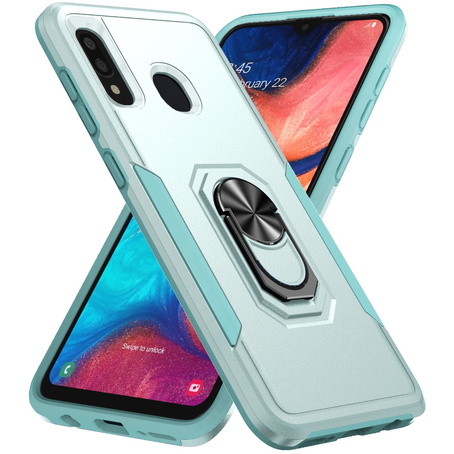 Pioneer Galaxy A20 Case Rotating Ring Stand