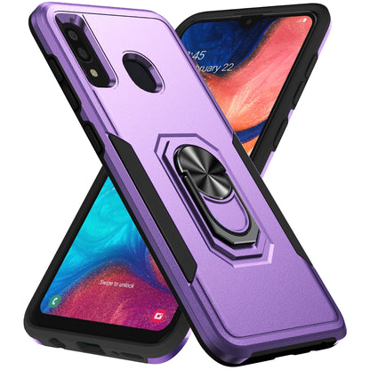 Pioneer Galaxy A20 Case Rotating Ring Stand