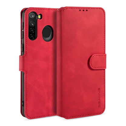 Retro Leather Edge Galaxy A21 Case with Hand Strap