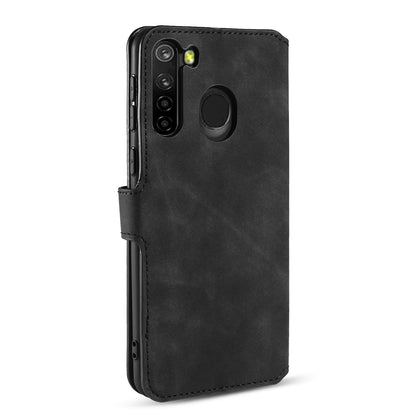 Retro Leather Edge Galaxy A21 Case with Hand Strap